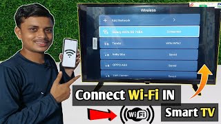 smart tv me wifi kaise connect kare  How to Connect WiFi in smart TV  led tv connect with wifi [upl. by Ryon101]