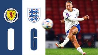 Scotland 06 England  Lionesses Miss Out On UEFA Nations League Semifinal  Highlights [upl. by Helbonia]