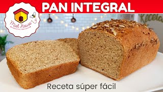 Mi receta fácil de PAN INTEGRAL esponjoso una delicia [upl. by Aneekan966]