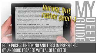 Boox Poke 5  Unboxing and First Impressions of the 6quot Android EInk Reader [upl. by Menzies187]