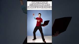 Sheldon Cooper holding a laptop meme meme sheldoncooper music [upl. by Matejka783]