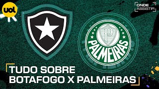 BOTAFOGO X PALMEIRAS ONDE ASSISTIR TRANSMISSÃO AO VIVO E HORÁRIO PELA LIBERTADORES [upl. by Lawlor]