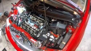 Time Lapse  2001 Mazda MPV Valve Cover Gasket Replacement  Dropcam [upl. by Brodie]