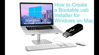 How to Create a Bootable USB Flash Drive for Windows 10 on MAC OS X [upl. by Eiznil]