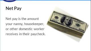 Household Payroll Understanding Gross vs Net Pay [upl. by Iaht734]