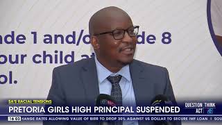 Pretoria Girls High principal suspended [upl. by Seely916]