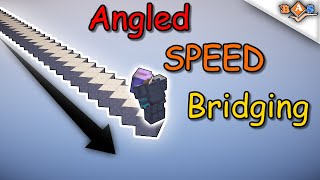 How to Diagonally Speed Bridge in Minecraft  BAS [upl. by Anuat284]