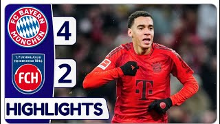 Bayern München 4 vs 2 Heidenheim  All Goals amp Extended Highlights  Bundesliga202425 [upl. by Beller177]