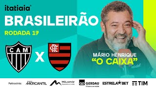 ATLÉTICO X FLAMENGO AO VIVO NA ITATIAIA  REACT DO BRASILEIRÃO  RODADA 17 [upl. by Annayek]