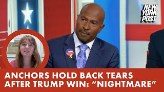 CNN MSNBC anchors hold back tears after stunning Trump win ‘Nightmare’ [upl. by Roach]