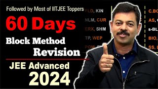 JEE Advanced 2024  Block Strategy Revision in 60 days [upl. by Assylla]