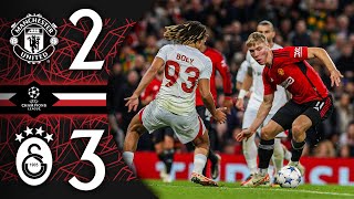 Hojlunds First Goals At Old Trafford  Man Utd 23 Galatasaray  Match Recap [upl. by Nanda]