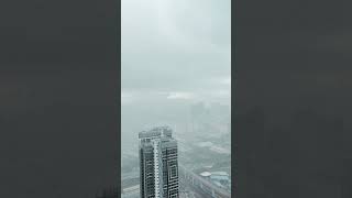 Raining in Kuala Lumpur Sky view appartment ☔️ rain sky skydeck visitmalaysia spectacularviews [upl. by Arabrab]