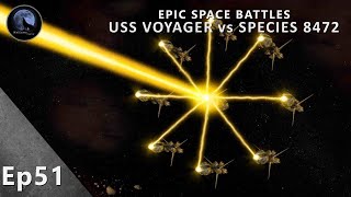 EPIC Space Battles  USS Voyager vs Species 8472  Star Trek Voyager [upl. by Anirbac]