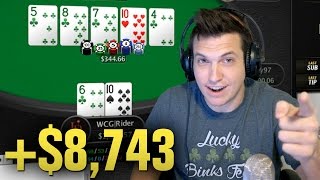 Im Hitting STRAIGHT FLUSHES In 2000 Cash Games [upl. by Adnilra321]