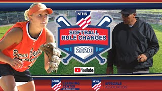 2020 NFHS Softball Rules Changes [upl. by Drofnil417]