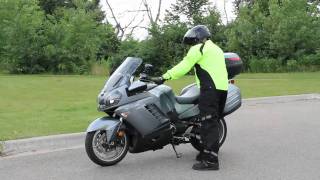 Learn how to put Kawasaki Concours 14 on centerstand [upl. by Tasia]