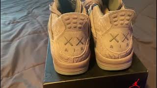 Air Jordan 4 Retro kaws Customer Review From Hifootru hifoot [upl. by Brittni593]