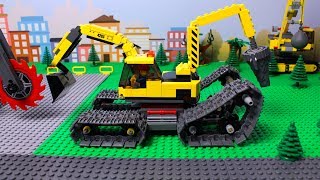 LEGO Excavator Tractor Dump Truck amp Loader Construction Toy Vehicles for Kids [upl. by Rehpotsrik]