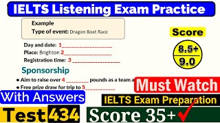 IELTS Listening Practice Test 2024 with Answers Real Exam  434 [upl. by Olra]