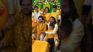 Ishan bhai ki haldi 🥰🥰 ishan ishankishadi javed [upl. by Lledraw]