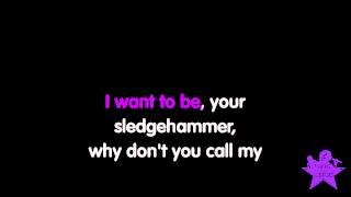 Sledgehammer  STTW Karaoke  in the style of Peter Gabriel [upl. by Editha309]