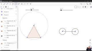 Construcción de triángulos isósceles con GeoGebra [upl. by Atsira]