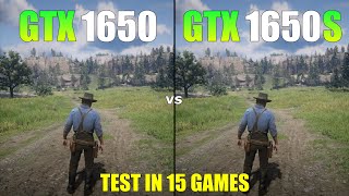 GTX 1650 vs GTX 1650 Super  Test in 15 Games in 2024  Which is Better [upl. by Madonia]