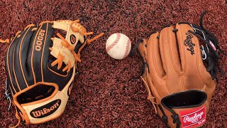 Wilson A2000 vs Rawlings Heart of the Hide [upl. by Witha]