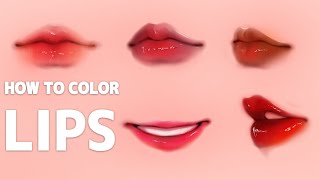 🍓How I Color Strawberry Lips In Ibis paint x [upl. by Vinny]