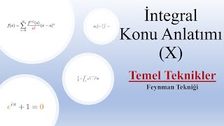 İntegral Alma Teknikleri  Feynman Tekniği Ders 10 [upl. by Schofield]