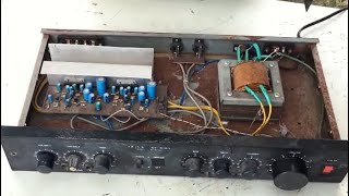 Restoring a Deteriorated Audio Amplifier  Restoring a Deteriorated Audio Amplifier [upl. by Jacinto184]