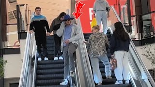 Guy On His Phone Farts On People At Mall [upl. by Ynnavoeg]