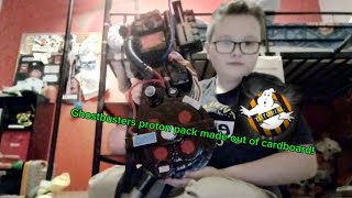 how I made my proton pack full tutorial DIY cardboard [upl. by Humfrey]