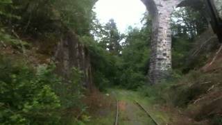 Mit dem Schienenbully unter der Hellebrücke durch [upl. by Airotal]