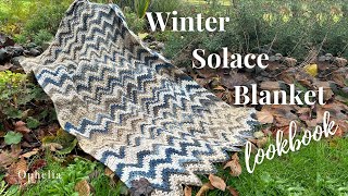 Crochet Zig Zag Blanket  Winter Solace Blanket Lookbook [upl. by Elleinad148]