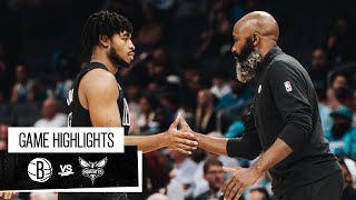 Game Highlights  Brooklyn Nets vs Charlotte Hornets  103023 [upl. by Bollinger344]