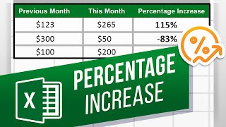 How to Calculate a Percentage Increase in Excel [upl. by Ledda]