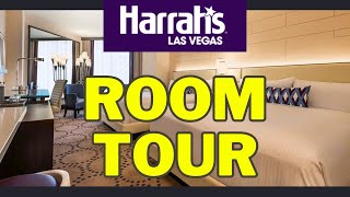 Harrahs Las Vegas Valley Deluxe Queen Room 2023 [upl. by Mure]