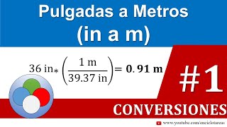 Pulgadas a Metros in a m [upl. by Ruskin]