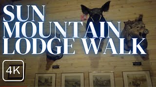 【4K Ultra HD】 2021 Walking Tour of Sun Mountain Lodge Resort Hotel in Winthrop Washington WA USA [upl. by Dayir]