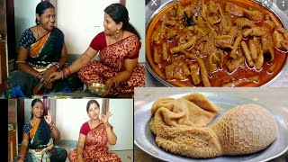 goat intestine  Goat Intestine Recipe  boti curry  how to clean goat intestine  village food [upl. by Fitzgerald]