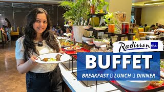 5 star BUFFET in luxury resort Radisson Blu Karjat  Breakfast Lunch amp Dinner Buffet [upl. by Alioz]