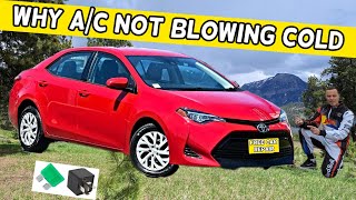 WHY AC AIR CONDITIONER DOES NOT BLOW COLD COOL AIR TOYOTA COROLLA 2013 2014 2015 2016 2017 2018 2019 [upl. by Nido431]