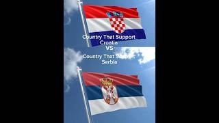 Country That Support Croatia Vs Country That Support Serbia contry shorts [upl. by Nahsin843]