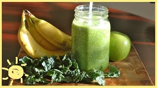 EAT  Banana Kale Smoothie Recipe [upl. by Yknarf]