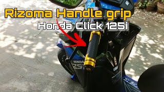 Easy Install quotRizomaquot Handle Grip  Honda Click 125  JE MOTO VLOG [upl. by Edee657]