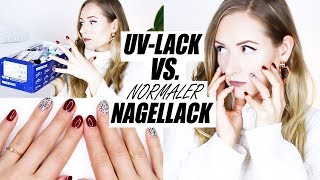 Normalen Nagellack mit UVLack kombinieren  Nails »Lalalunia« [upl. by Liam914]