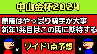 中山金杯2024ワイド1点予想 [upl. by Eidorb]