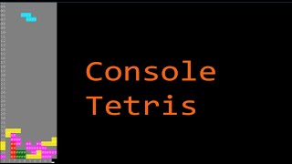 VBnet Console Tetris  Test [upl. by Abeu192]